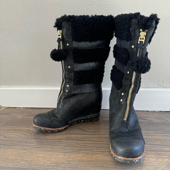 Sorel Helen Holiday Wedge Boots - Picture 5 of 7